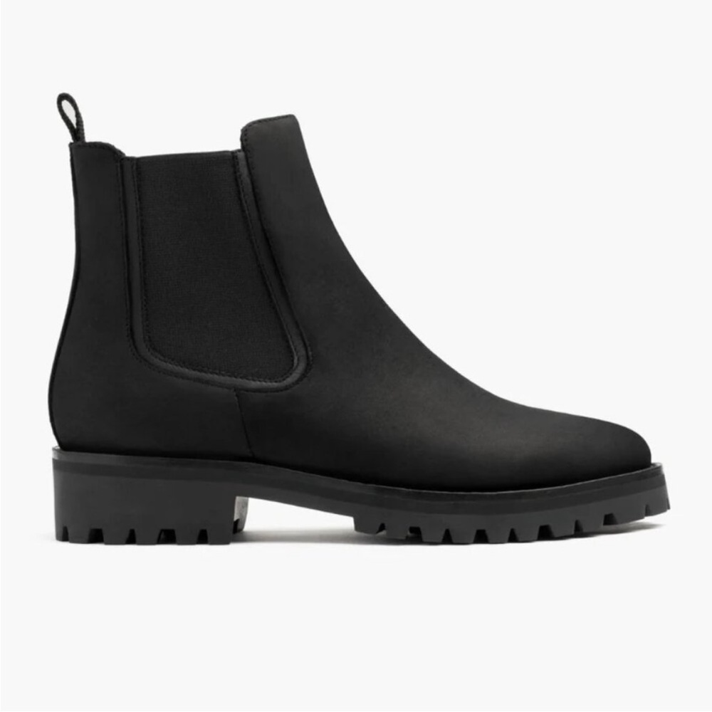Thursday Boot Co Legend Chelsea Boots Black Leather Lugged Boots Size 7